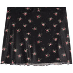 Mesh Floral Mini Skirt - Denny's