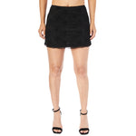 Net Flocking Straight Mini Skirt - Denny's