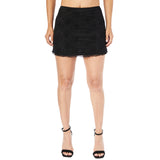 Net Flocking Straight Mini Skirt - Denny's