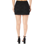 Net Flocking Straight Mini Skirt - Denny's