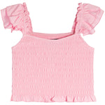 Joanna Flutter Sleeve Smock Top - Denny's