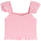 Joanna Flutter Sleeve Smock Top - Denny's