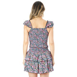 Joanna Bright Floral Flutter Sleeve Tank - Denny's