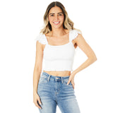 Joanna Flutter Sleeve Tank - Denny's