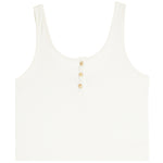 Ribbed Scoop Henley Tank - Denny's