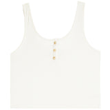 Ribbed Scoop Henley Tank - Denny's