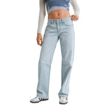 Low Rise Relaxed Straight Leg Jean - Denny's