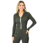 Ribbed Cardigan - Denny's