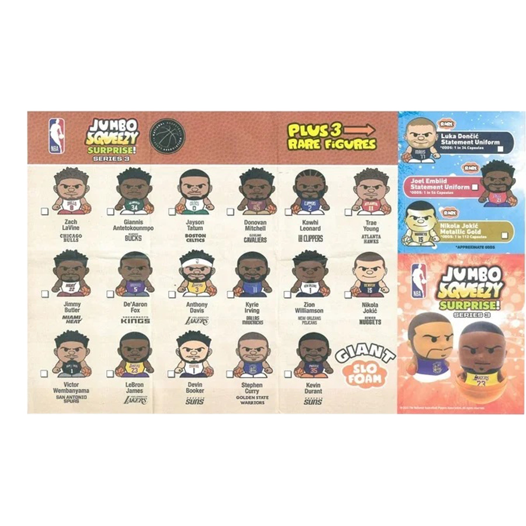 NBA Jumbo Squeezy Capsule Series 3 - Denny's