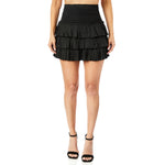 3 Tiered Ruffle Mini Skort - Denny's