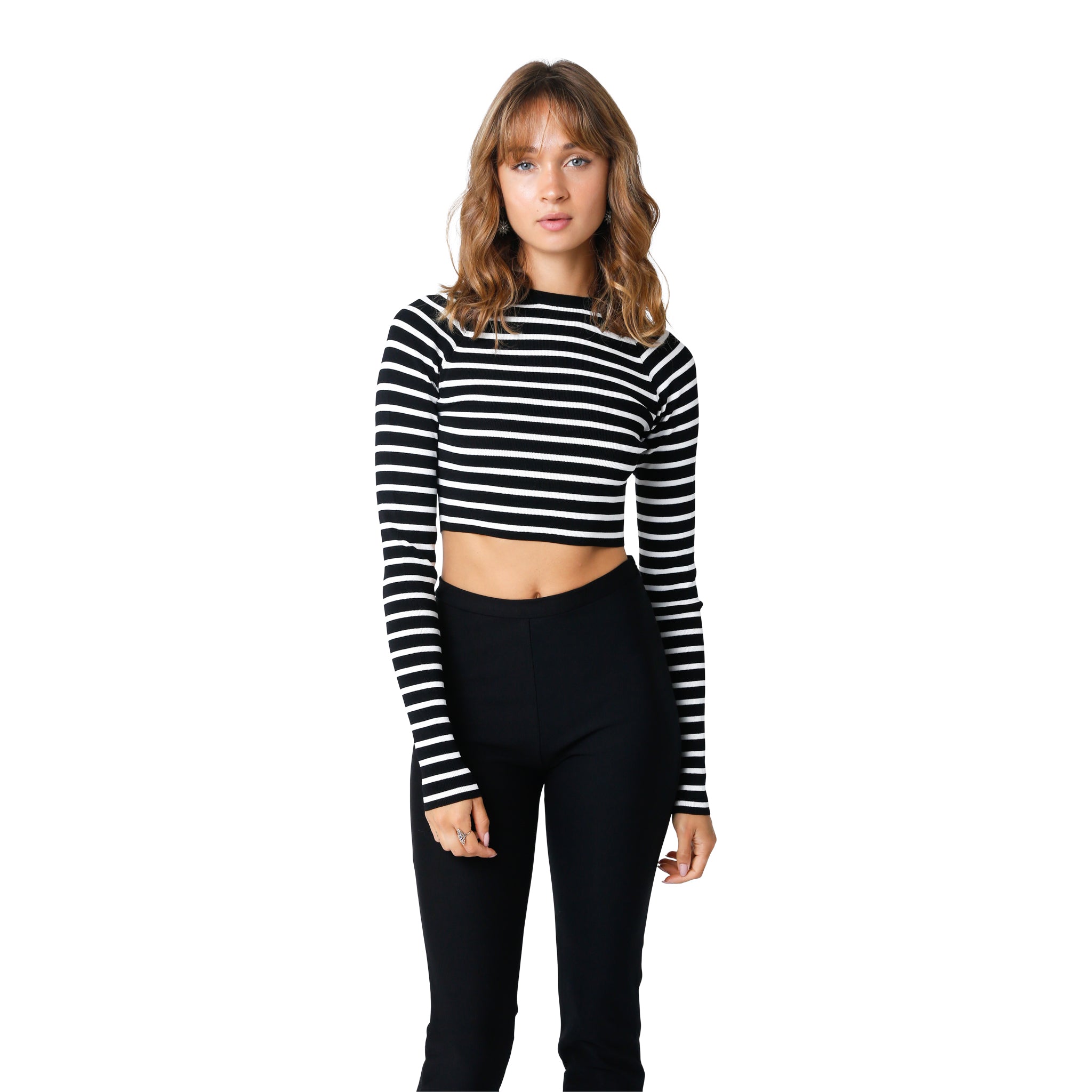 Kassie Stripe Crop Top - Denny's