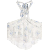 Jules White Floral Halter Top