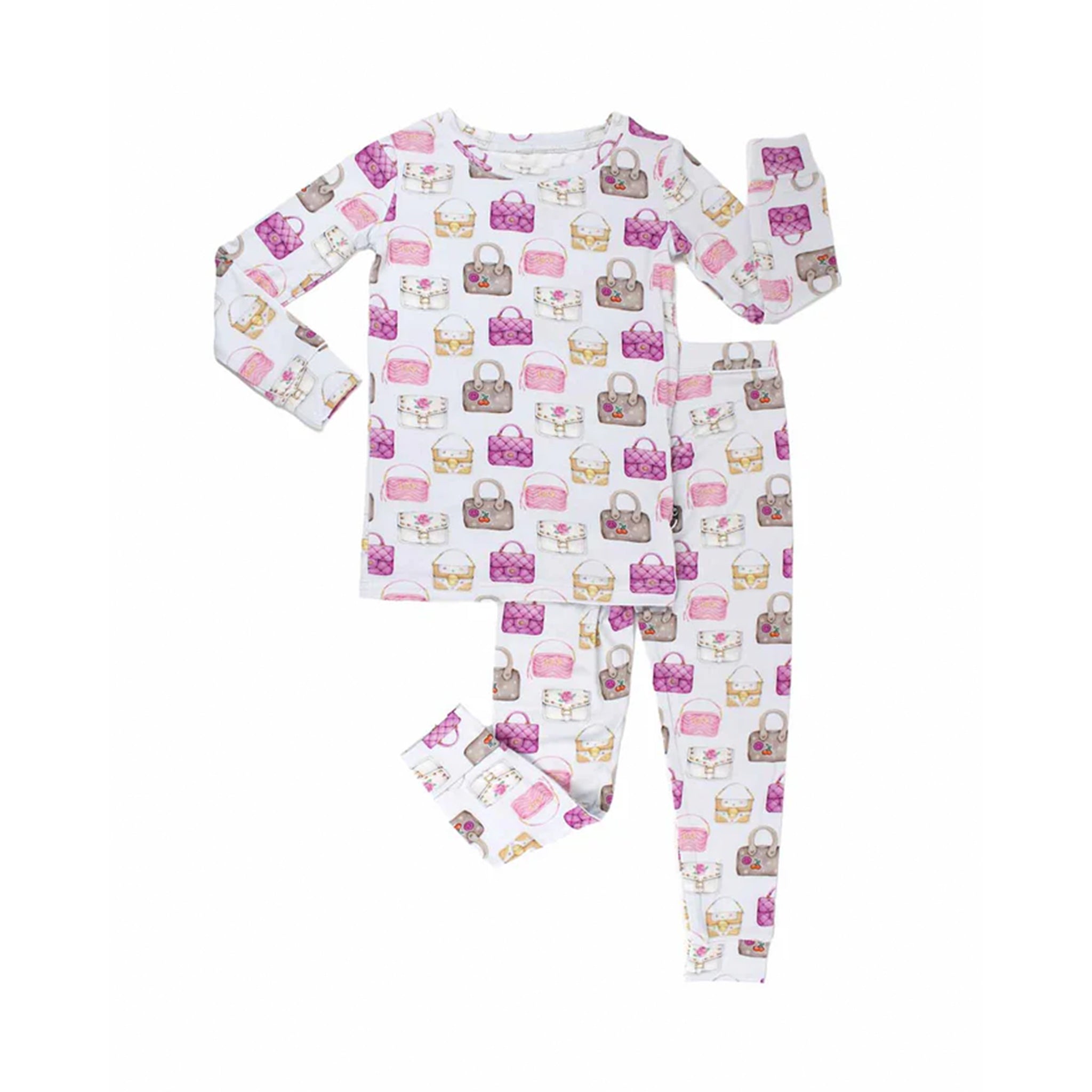 2pc Long Sleeve Pocketbooks Lounge PJ Set - Denny's