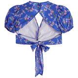 Juliet Floral Cascade Tie Back Top