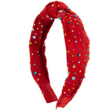 Jeweled Tulle Knot Headband - Denny's