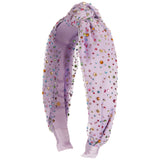Tulle Jeweled Knot Headband - Denny's