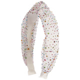 Tulle Jeweled Knot Headband - Denny's