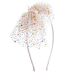 Tulle Jeweled Bow Thin Headband - Denny's