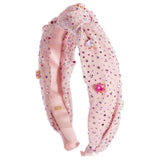 Jeweled Tulle Heart Headband - Denny's