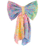 Jewel Tulle Tail Bow Clip