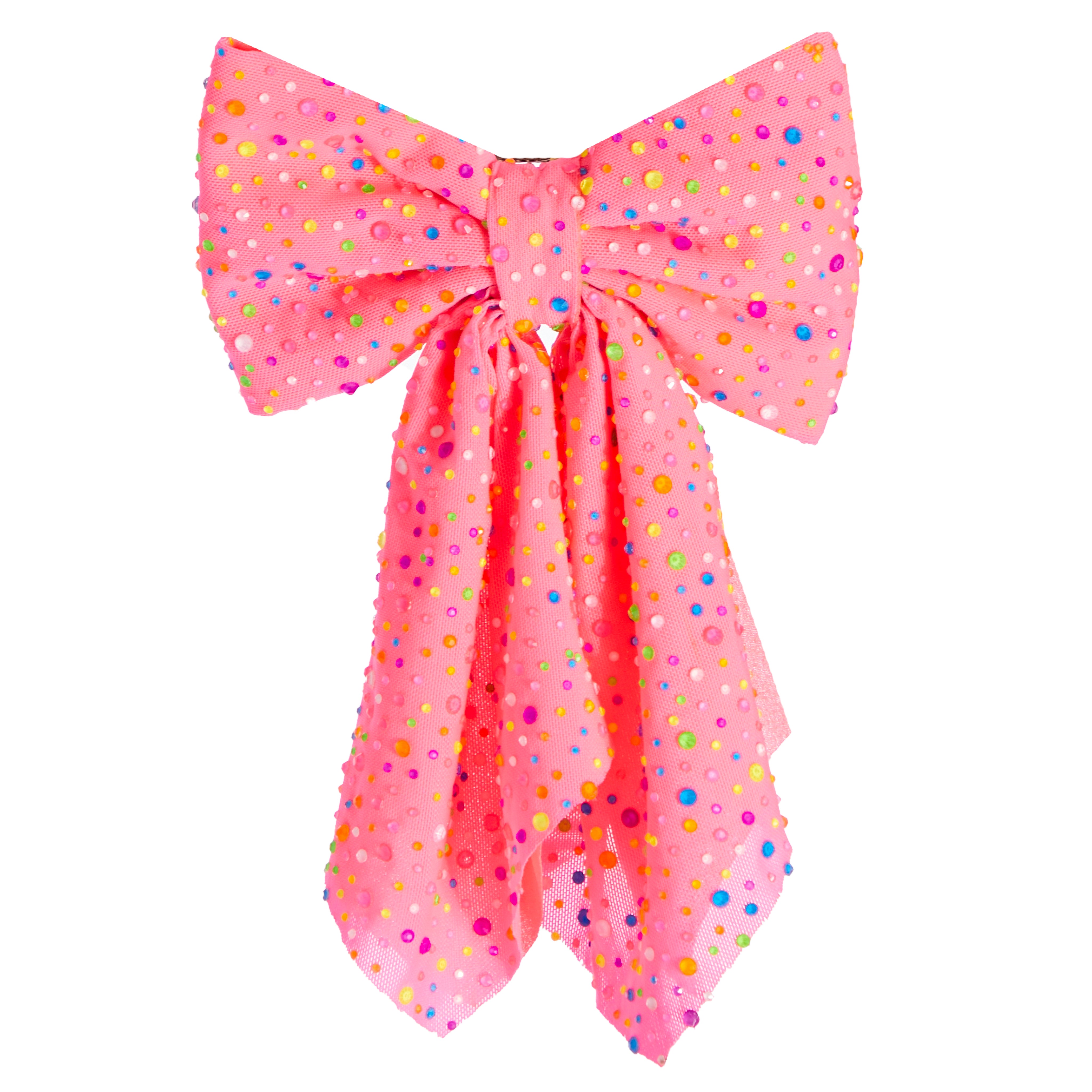 Jewel Tulle Tail Bow Clip - Denny's