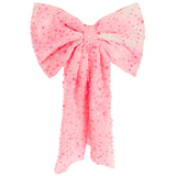 Jewel Tulle Tail Bow Clip