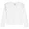 Long Sleeve Rib Ruffle Sleeve Top - Denny's