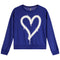 Brushed Splatter Heart French Terry Sweatshrt - Denny's