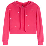All Over Hearts Hacci Hoodie - Denny's