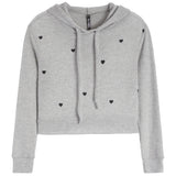 All Over Hearts Hacci Hoodie - Denny's