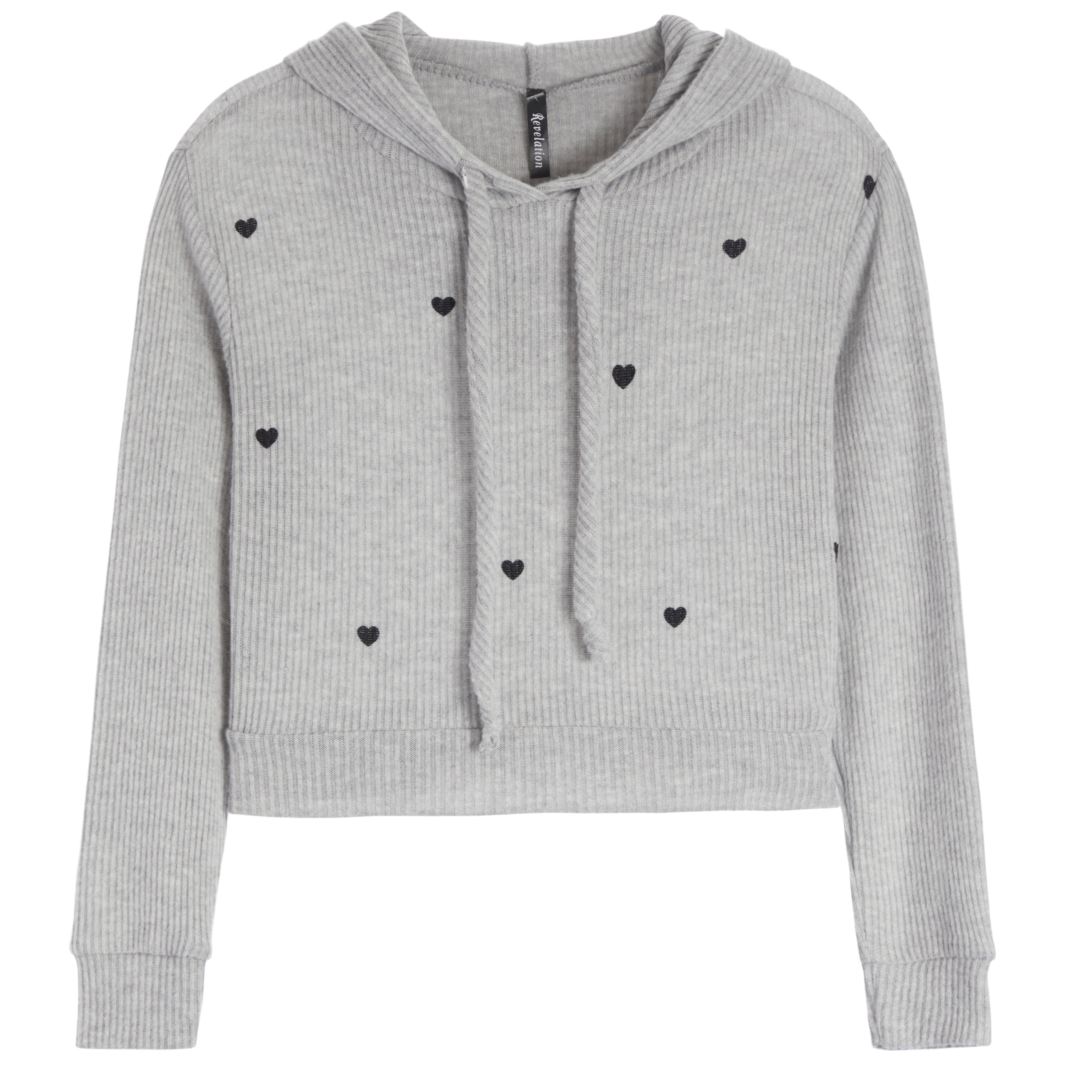 All Over Hearts Hacci Hoodie - Denny's