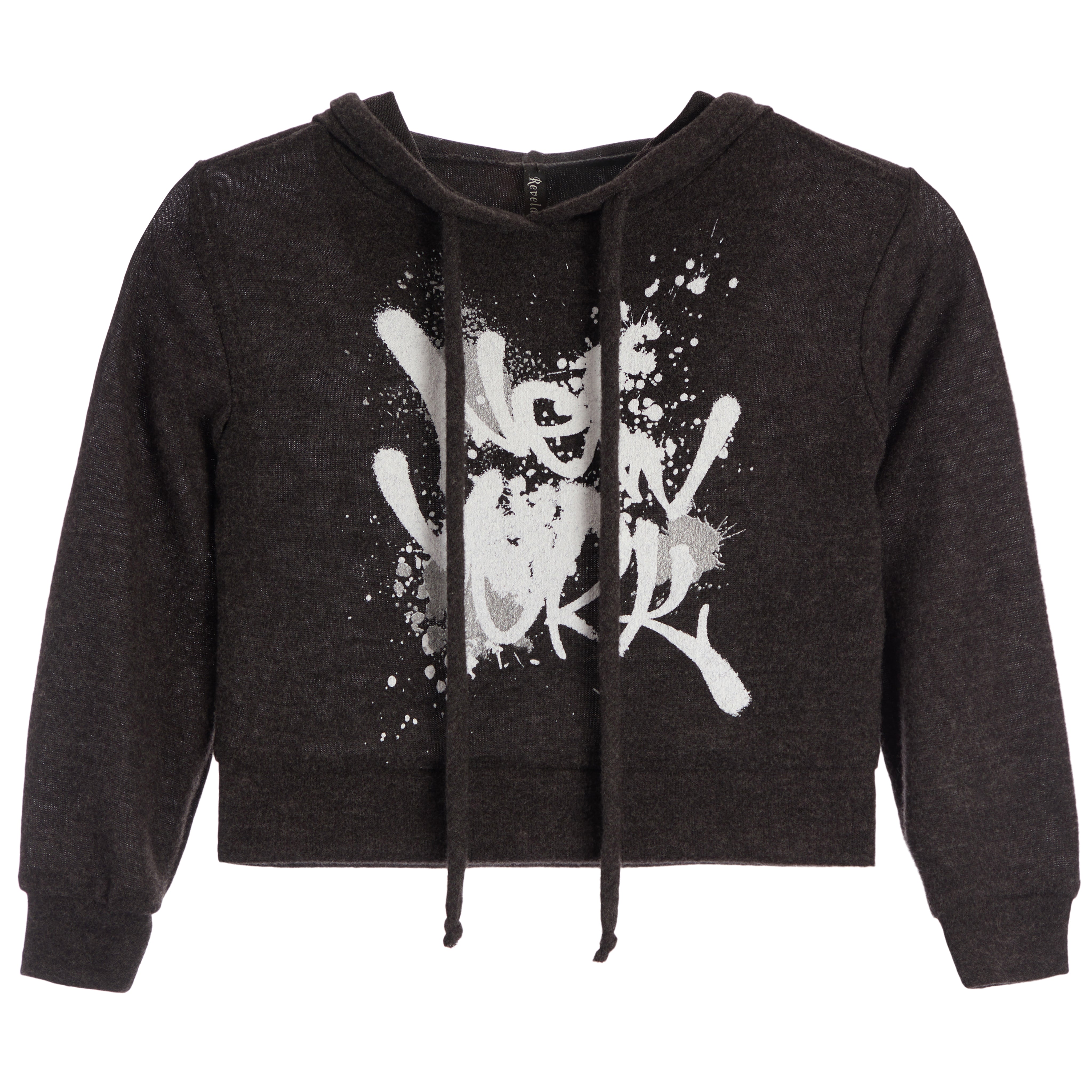 NY Splatter Cropped Hoodie - Denny's