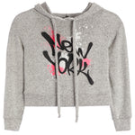 NY Splatter Cropped Hoodie - Denny's