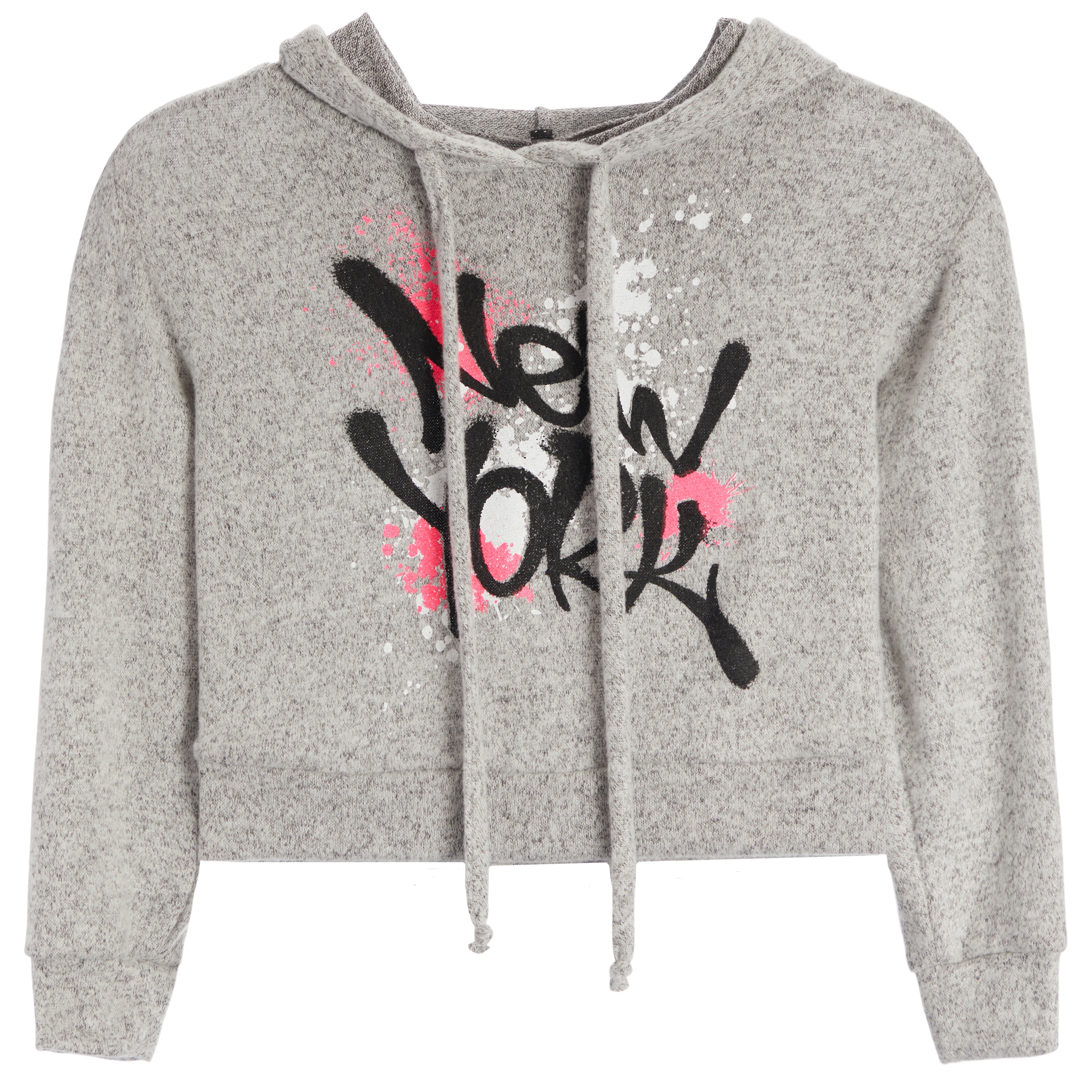 NY Splatter Cropped Hoodie - Denny's