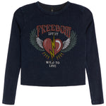 Freedom Spirit Mineral Wash Rib Top - Denny's