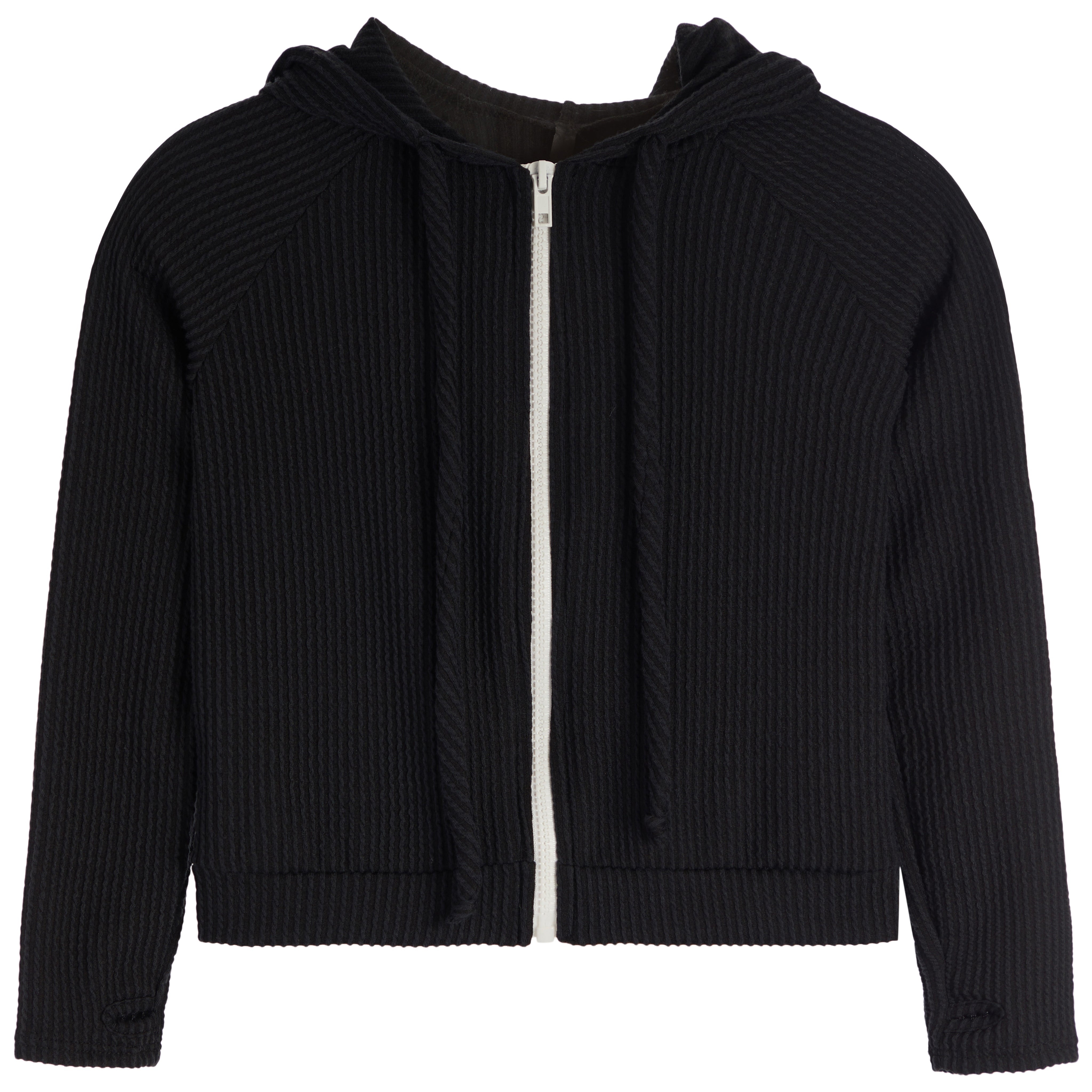 Rib Jacquard Zip Jacket - Denny's