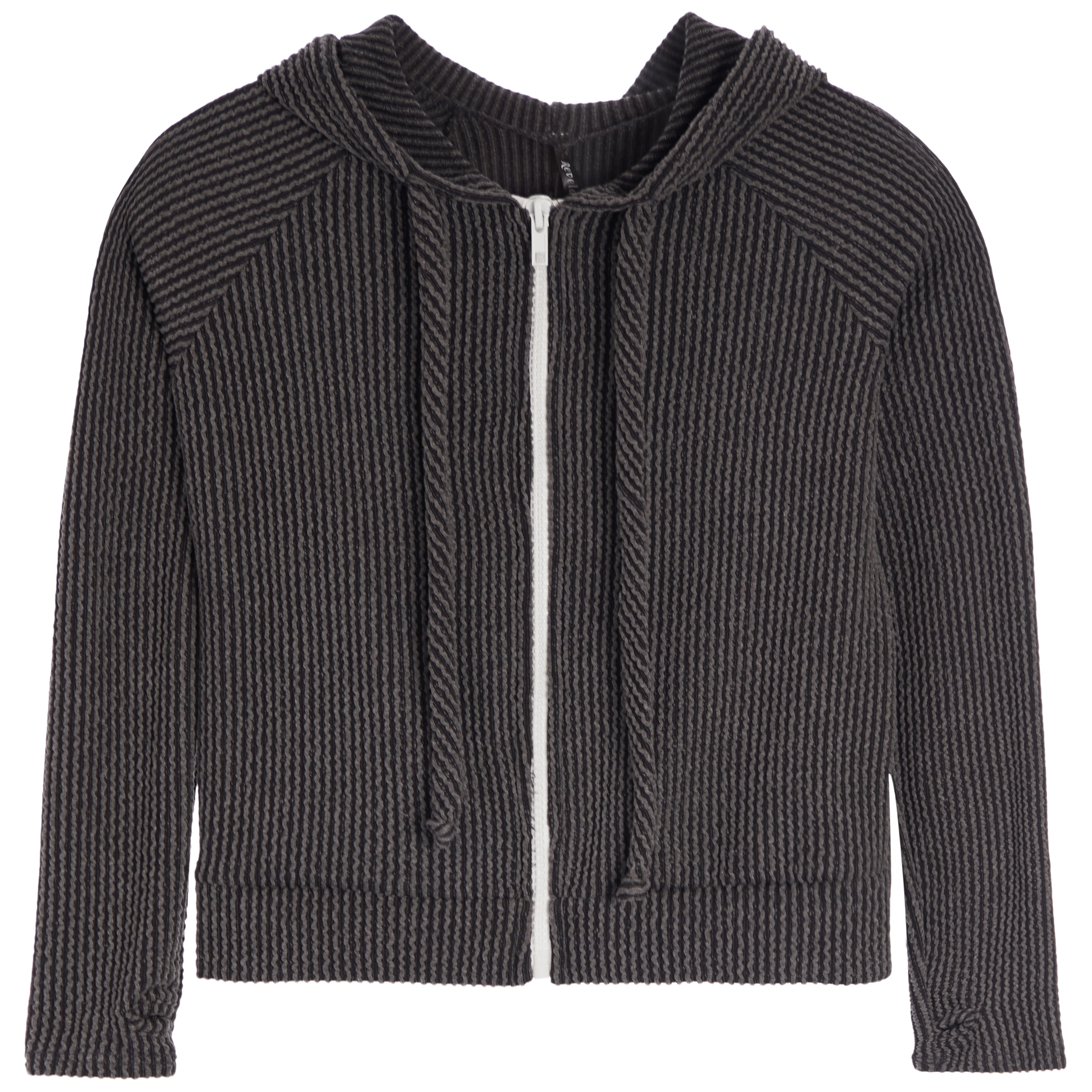 Rib Jacquard Zip Jacket - Denny's