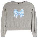 Blue Bow Sweatshirt - Denny's