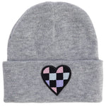 Checker Heart Beanie - Denny's