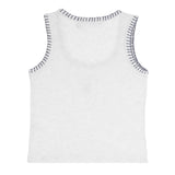 Whipstitch Tank With Cherry Heart