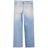 Elastic Waist Faux Jean