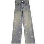 Allover Rhinestone Bow Jean - Denny's