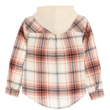 Plaid Button Up Hoodie - Denny's
