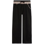 Sweatpant With Leopard Trim - Denny's