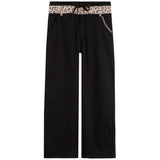 Sweatpant With Leopard Trim - Denny's