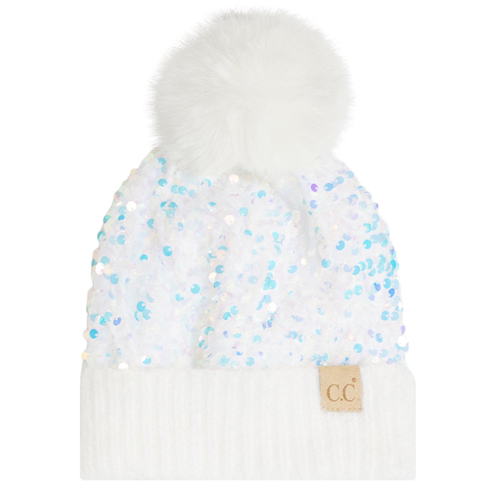 7/14 Sequin Pom Pom Hat - Denny's