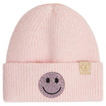 4/6X Beanie With Sequin Smiley - Denny's