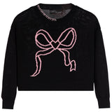 Pink Heart Bow Sweater - Denny's