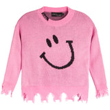 Smiley Distresed Sweater - Denny's
