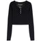 Keely Long Sleeve Henley Top - Denny's